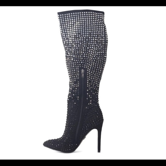 Sparkle Boots Black Boots - Picture 2 of 5